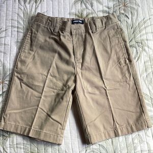 Lands end khaki uniform shorts